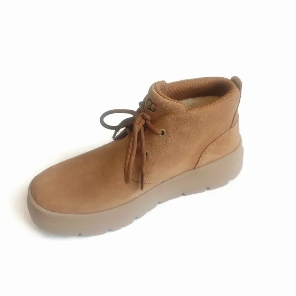 UGG Burleigh Mens Size 7 Ankle Chukka Suede Boots Antelope Brown 1151773 EU 40